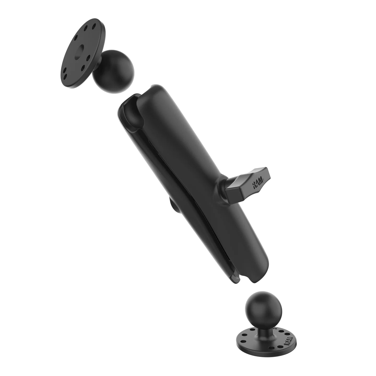 RAM C Size Long Double Socket Arm (RAM 101U D) - Heavy Duty Monitor Mount for Dual Screens - Perfect for Office, Gaming & Home Workstations