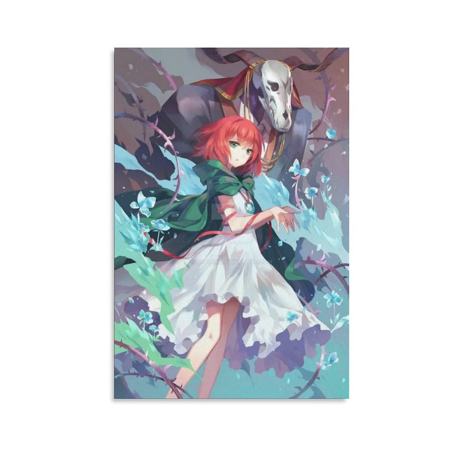 KUKUALE Anime The Ancient Magus' Bride Canvas Poster - 16x24 Inches (40x60cm) - Perfect for Kids Room Decor, Bedroom Wall Art, Office & Gift Ideas - High-Quality Anime Wall Decor for Fans & Collectors