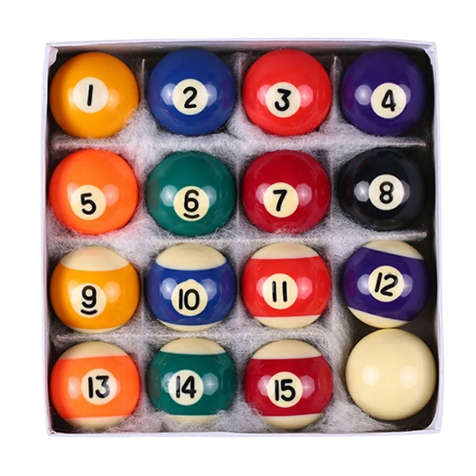 16Pcs Small Tabletop Pool Table Set with Cues - Mini Billiards Game for Kids & Adults, 0.98/1.25/1.49 Inch Balls, Compact Indoor Fun for Home, Office, Party & Game Room
