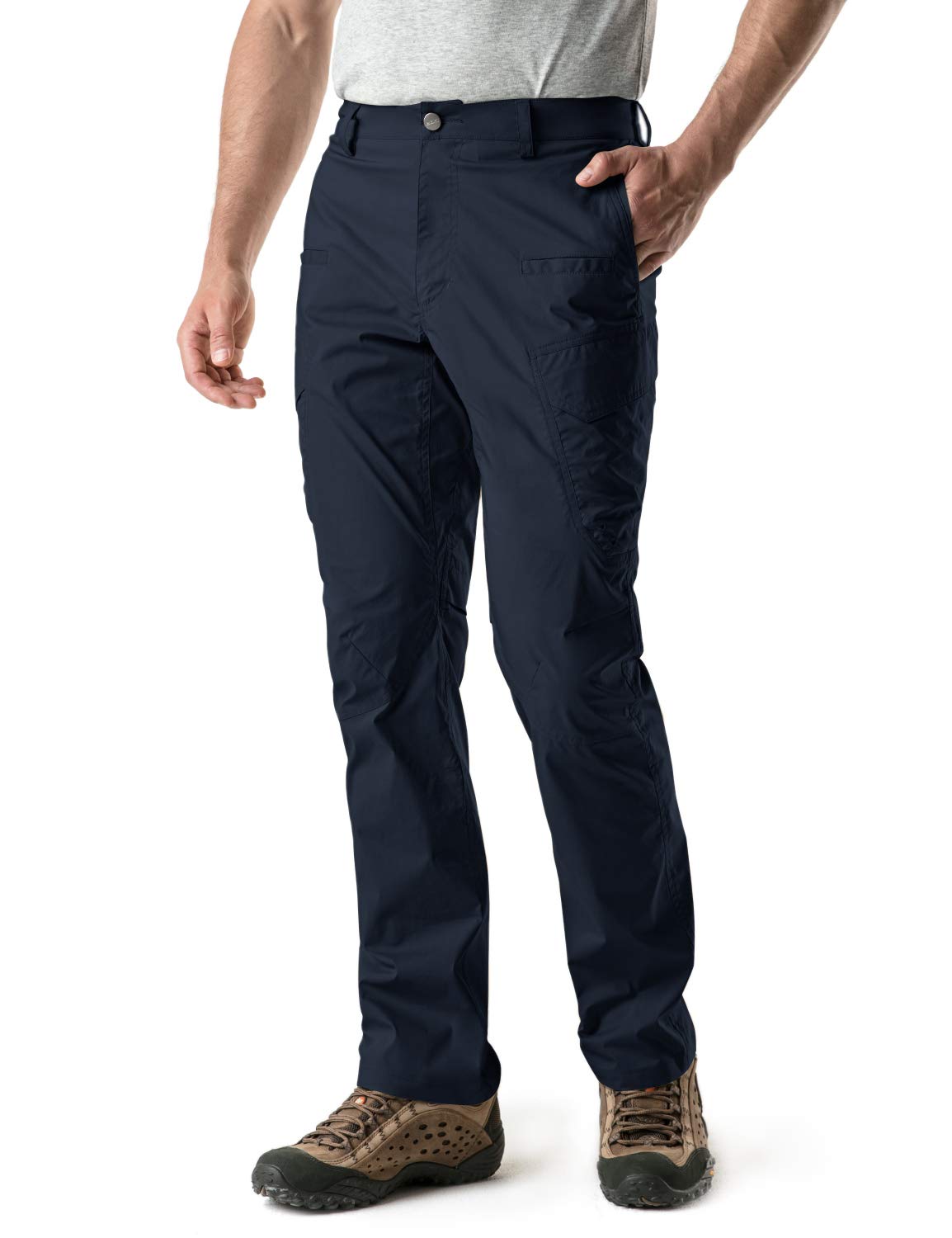 CQR Men's Hiking Pants - Water Resistant Outdoor Cargo Pants with Stretch, Lightweight UPF 50+ Sun Protection for Hiking, Camping & Work | Durable Travel & Adventure Pants
