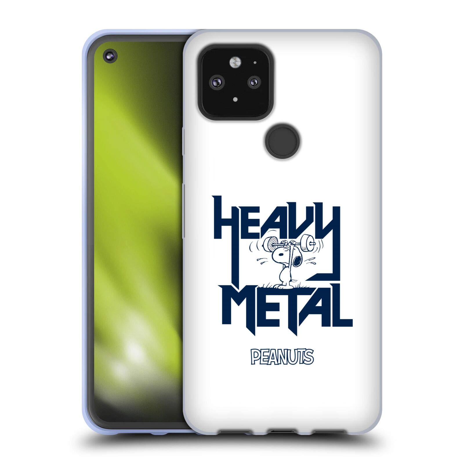 Snoopy Rock Tee Case for Google Pixel 5 5G - Heavy Metal Design for Music Fans