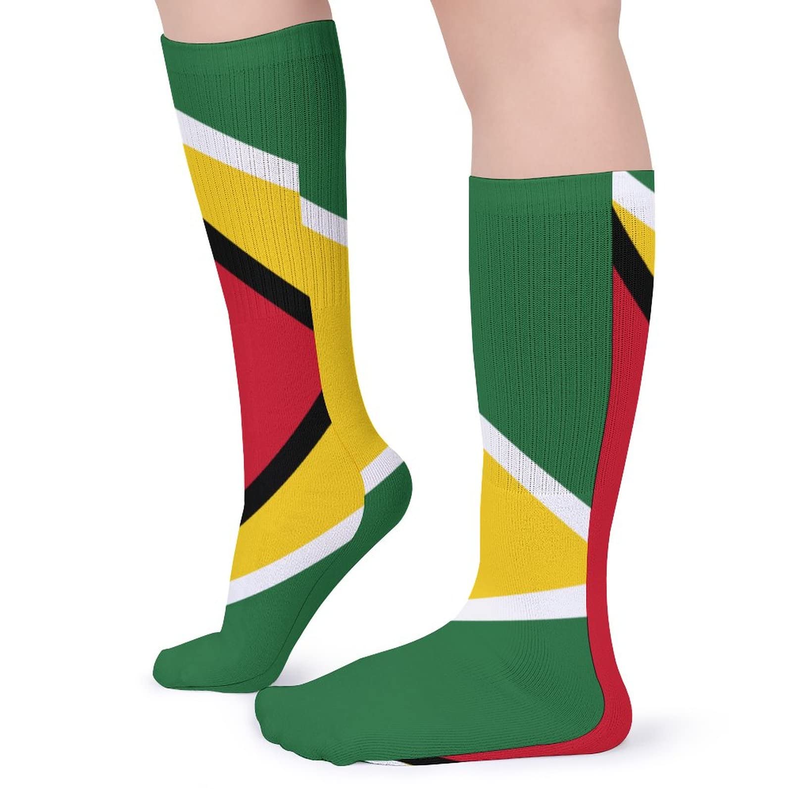 Guyana Flag Casual Socks - Moisture Wicking & Breathable Athletic Socks for Men & Women (5 Pairs) - Perfect for Sports, Gym, Running & Everyday Wear