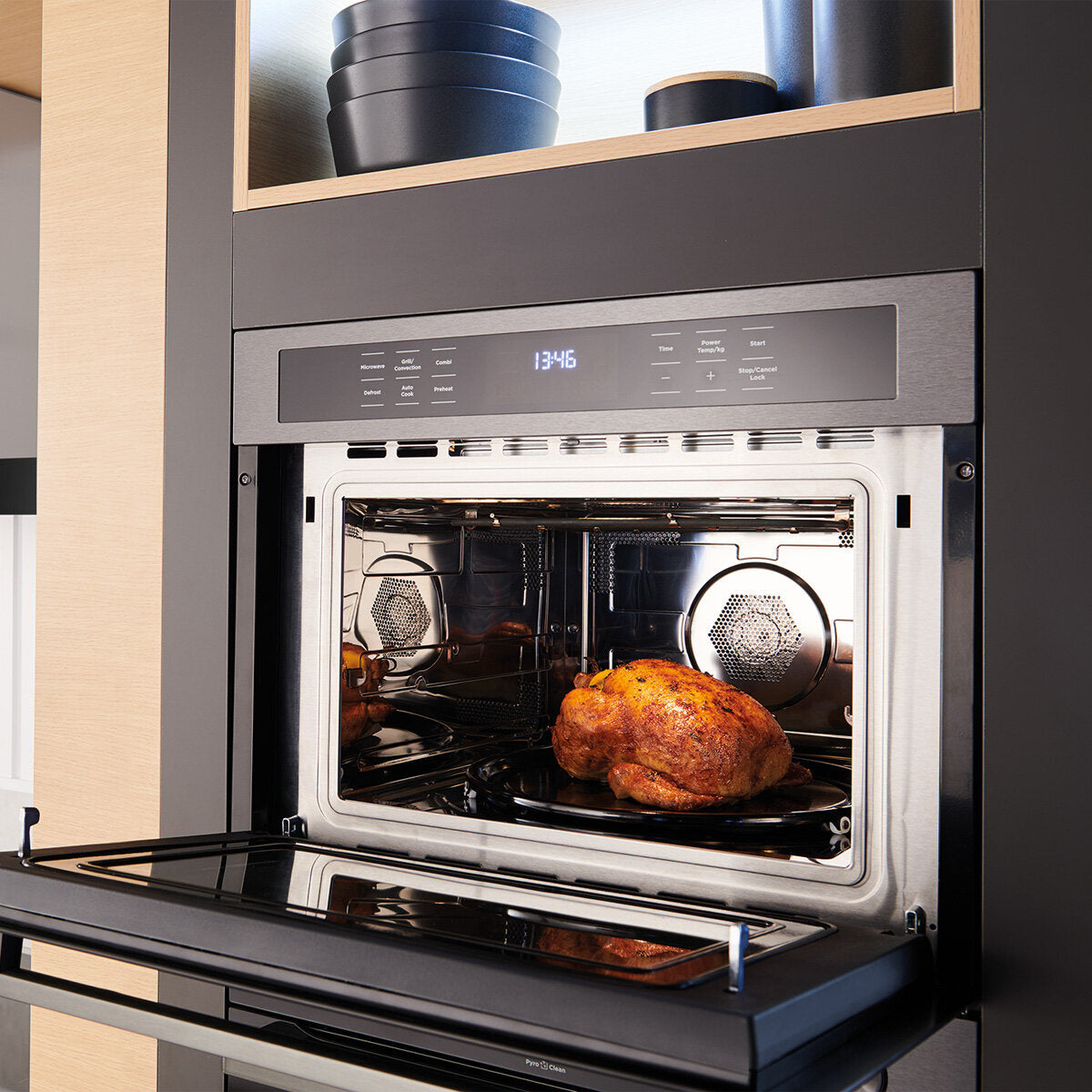 Westinghouse 44L Built-in Microwave Oven Combo 900W Stainless Steel WMB4425DSC - Perfect for Kitchen Remodeling & Small Space Cooking