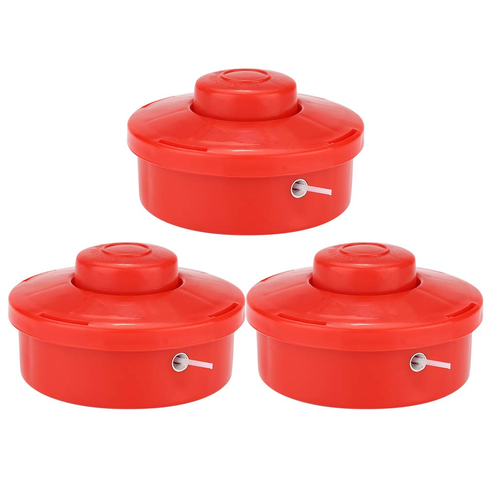 3Pcs Universal Grass Trimmer Replacement Heads - Heavy Duty Mower Gear Box & String Trimmer Head Set - Compatible with Most Lawn Mowers - Perfect for Garden, Lawn, Patio & Yard Maintenance