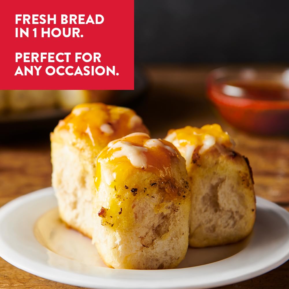 King Arthur Baking Company Pull-Apart Garlic Bread Mix Kit - 15.25 oz, Easy Homemade Bread Mix, Ready in 1 Hour | Perfect for Family Dinners, Parties & Holiday Gatherings