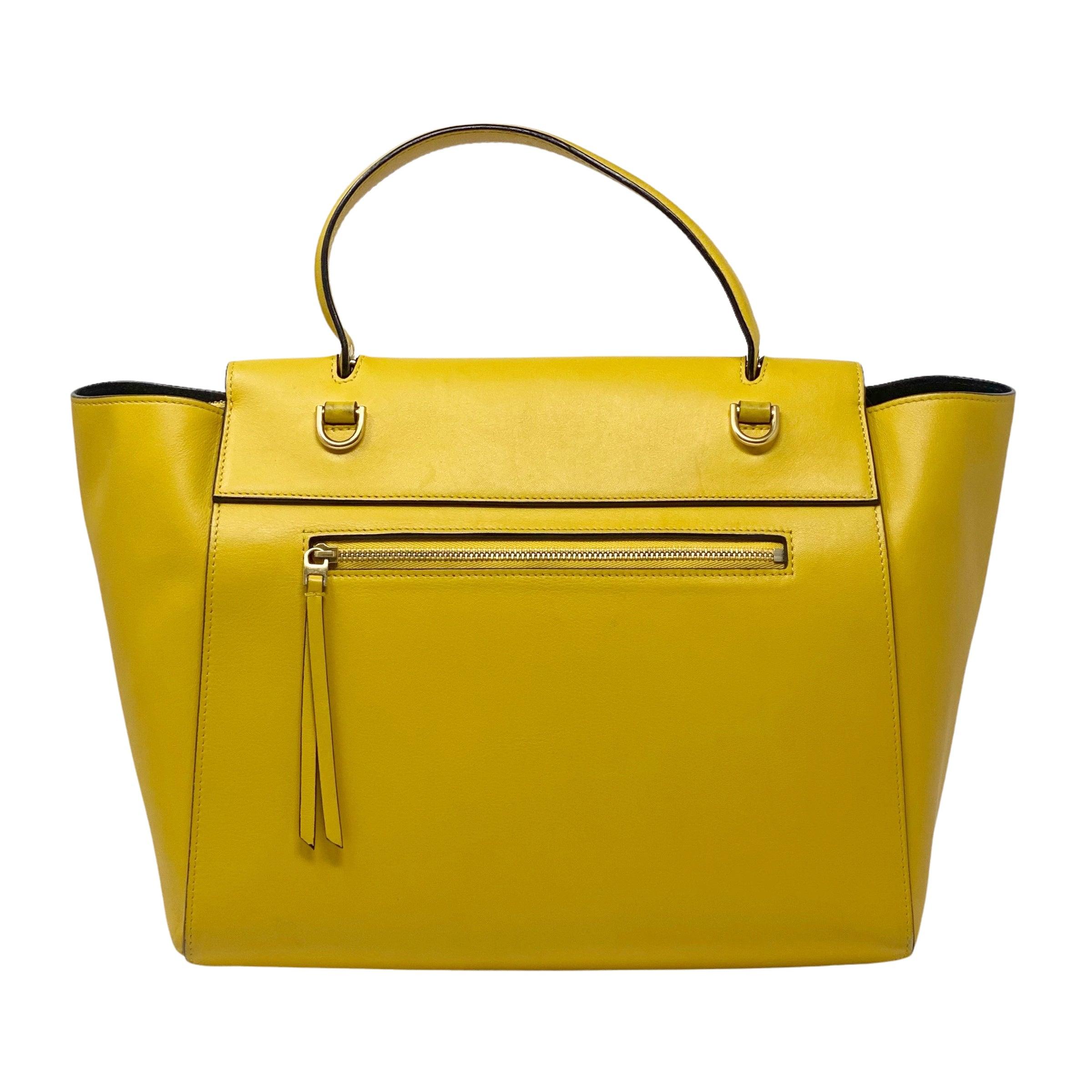 Celine Mini Belt Bag in Yellow | Crossbody Handbag for Women | Perfect for Everyday Use, Travel & Casual Outings