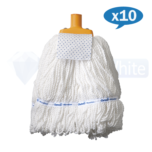 Oates Round Microfiber Mop Head Refill - Premium Replacement for Floor Cleaning - Perfect for Hardwood, Tile & Laminate Floors