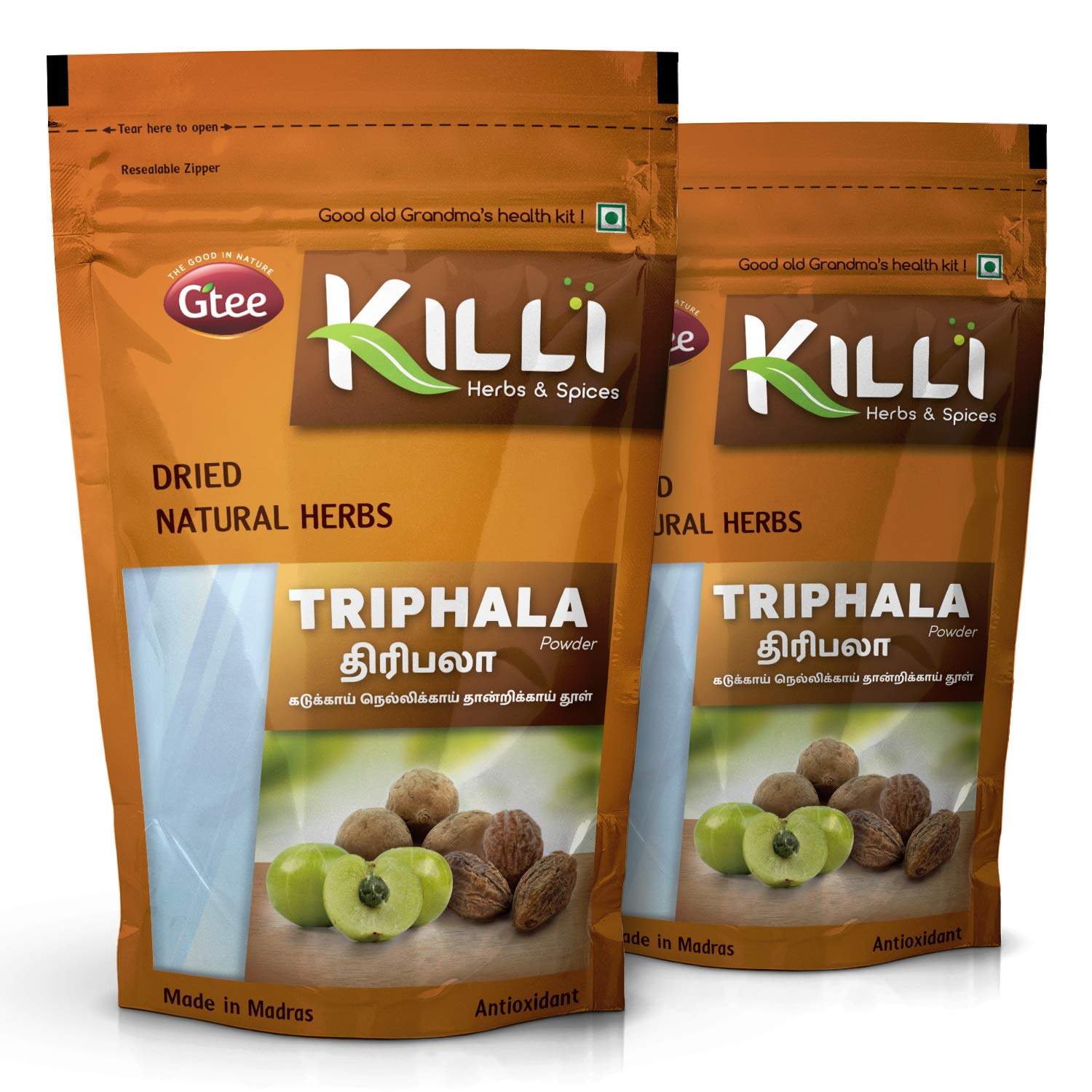 Organic Triphala Powder (Amla, Haritaki, Bibhitaki) - 100g (Pack of 2) | Ayurvedic Digestive Support, Detox & Immunity Booster | Perfect for Morning Cleansing & Nighttime Wellness Routine
