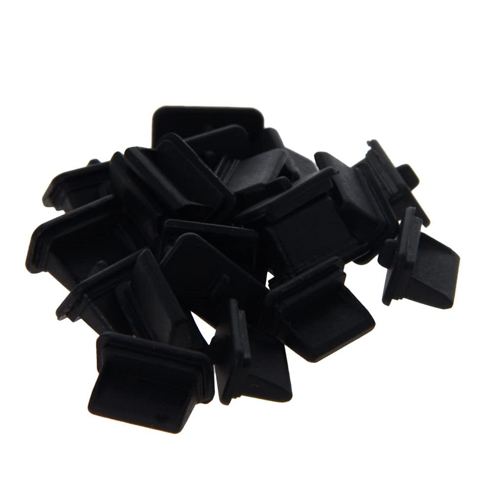 10pcs Black Silicone USB-A3 Port Dust Covers - Anti-Dust Protector Plugs for Computer, Printer & Digital Devices - Perfect for Home, Office & Electronics Protection