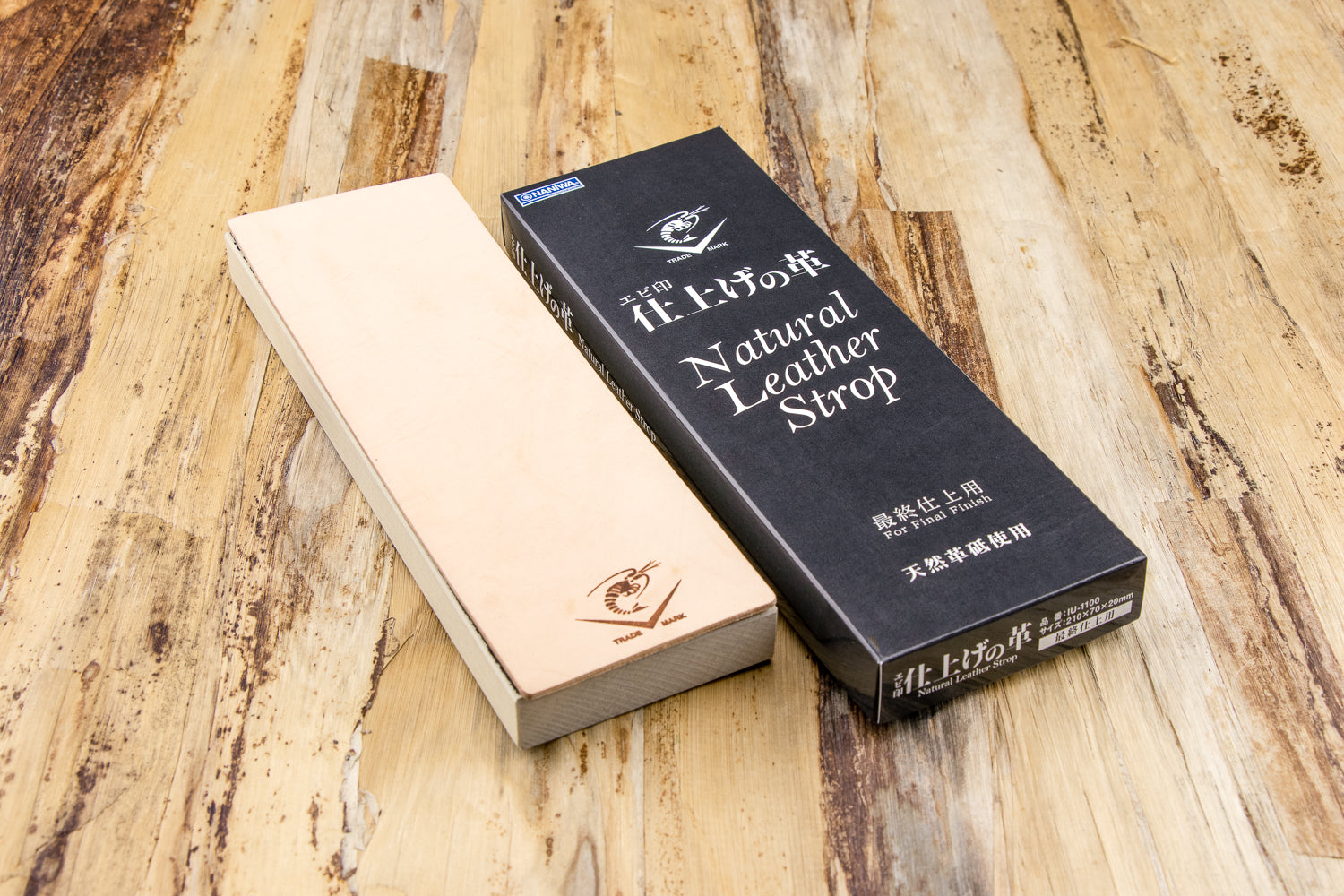 Premium Naniwa Leather Strop for Knife Sharpening - High-Quality Honing Strop for Razors, Chisels & Woodworking Tools - Perfect for Home, Kitchen & Professional Use
