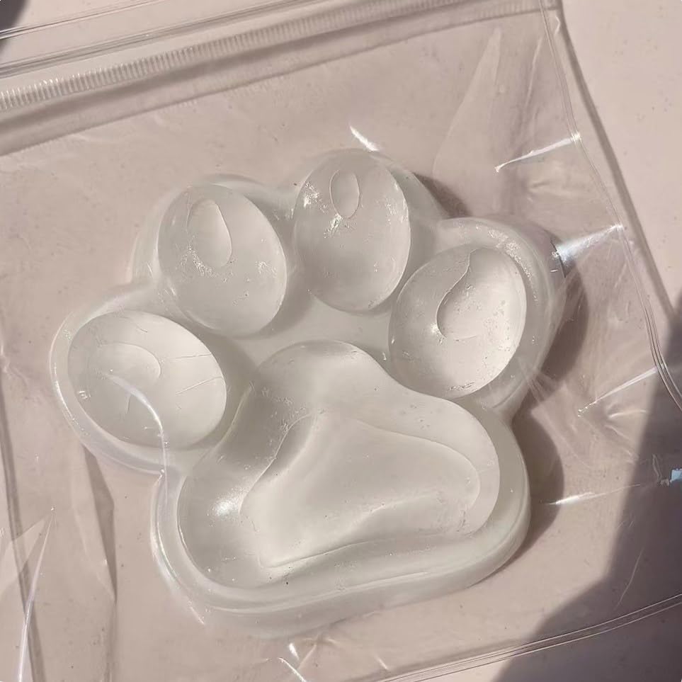 Big Cat Paw Squishy Toy - 5.5 Inch Clear Stress Relief Squeeze Toy for Adults & Kids | Soft High Resilience Desk Toy for Office, Anxiety Relief & Sensory Play | Fun Fidget Toy for Stress Management & Focus