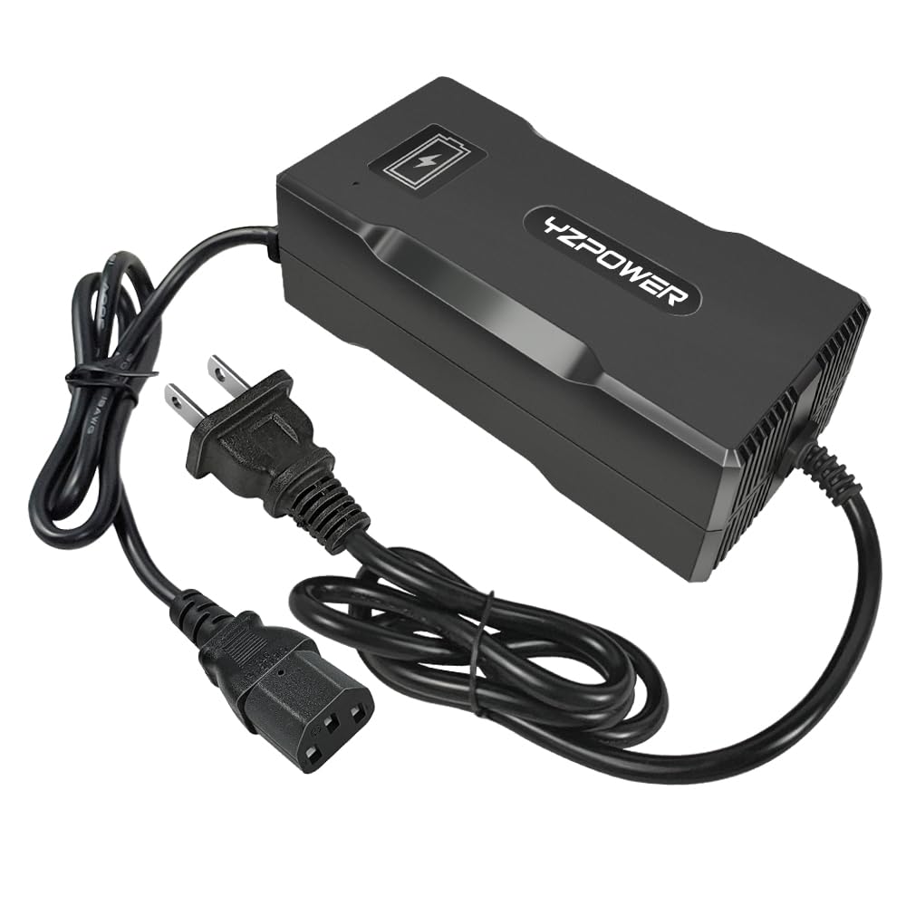 YZPOWER 60V 4A Lead Acid Battery Charger for Mobility Scooters & Electric Bicycles - 60V 20Ah Fast Charging with 3 Pin Male Connector - Perfect for Electric Bikes, Wheelchairs, and Power Scooters