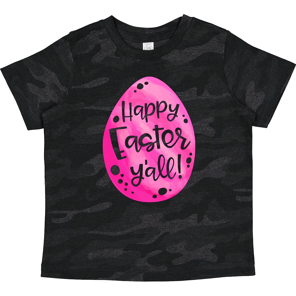 Inktastic Happy Easter Y'all Pink Easter Egg Toddler T-Shirt - Cute Easter Outfit for Baby Girls & Boys, Fun Holiday Party Wear