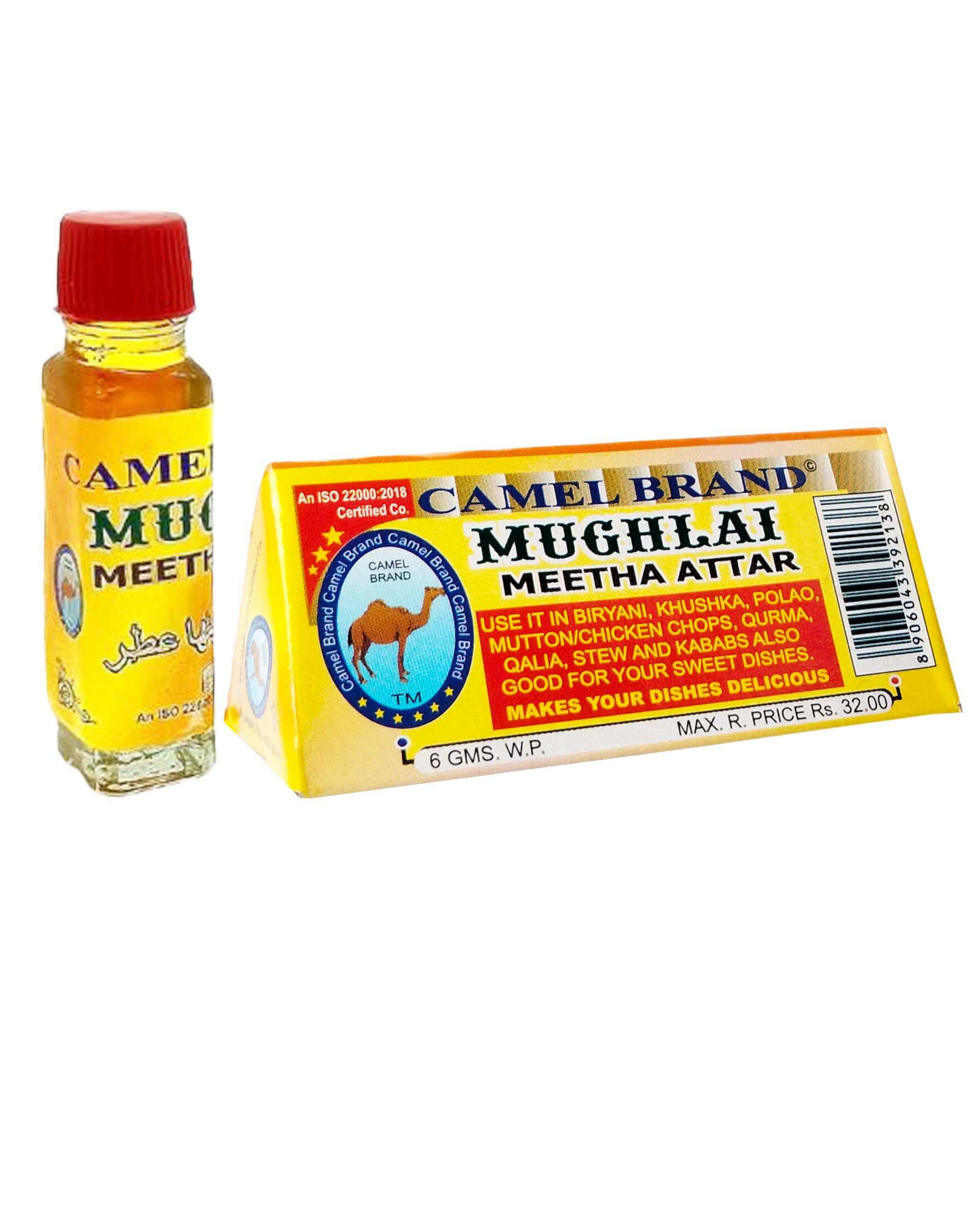 Dadaji Mughlai Sweet Attar - 36ml (Pack of 6, 6ml Each) - Premium Indian Food Flavoring for Biryani, Pulao, Kababs & Desserts | Perfect for Veg/Non-Veg Dishes, Ice Cream & Milkshakes | Authentic Indian Cuisine Essential