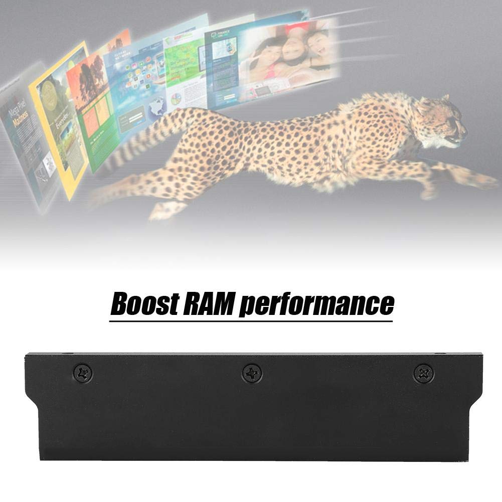 High-Performance Black Aluminum SSD Heat Sink Cooler - Easy Installation for M.2 NVMe SSD Cooling | Perfect for Gaming PCs, Workstations & Data Storage Upgrades
