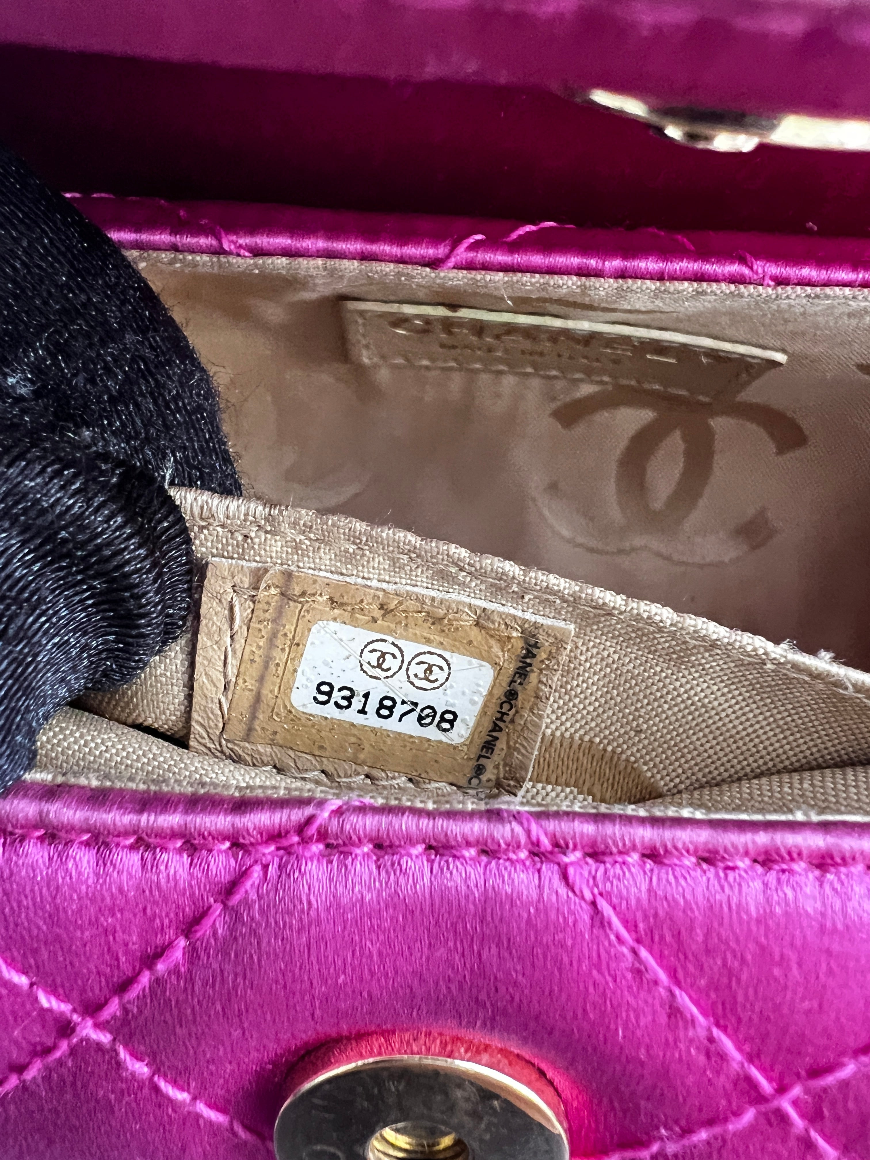 Vintage Chanel Pink Satin Mini Bag - Luxury Crossbody Purse for Women, Elegant Evening Clutch, Perfect for Parties, Weddings & Special Occasions