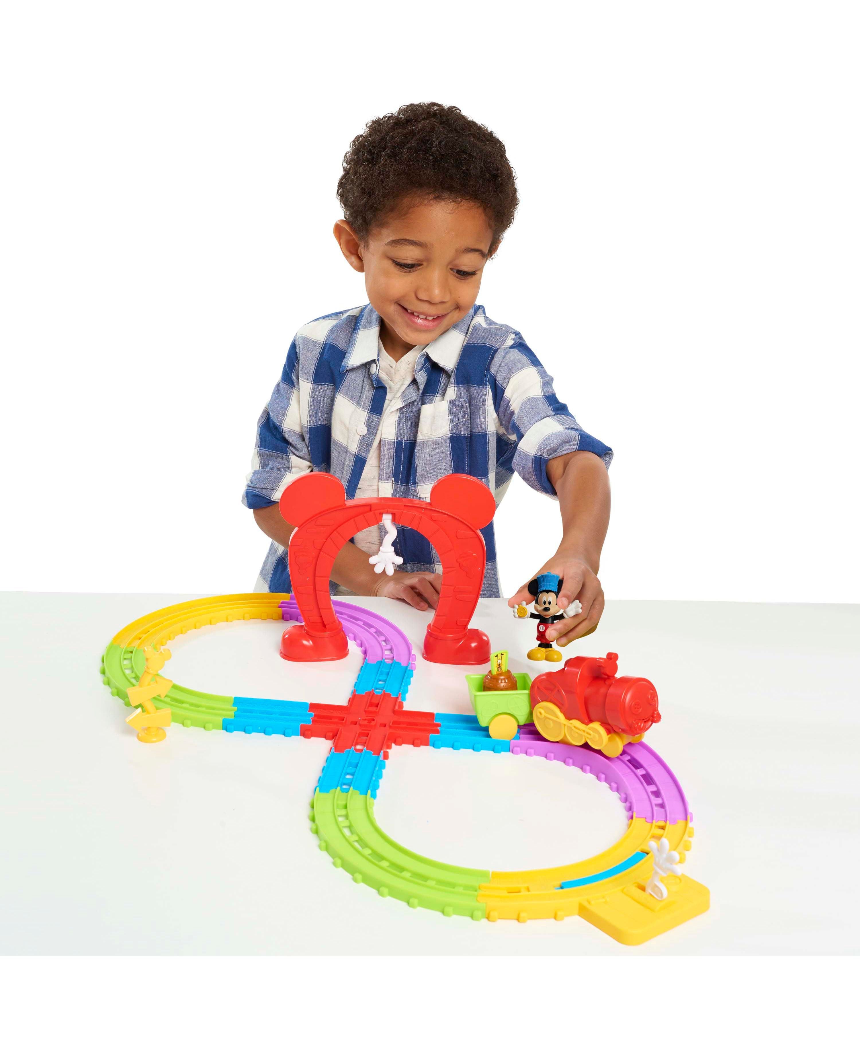 Disney Mickey's Musical Express Train Set - Mickey Mouse Toy Train for Kids with Lights & Sounds - Perfect for Birthday Gifts & Playroom Decor