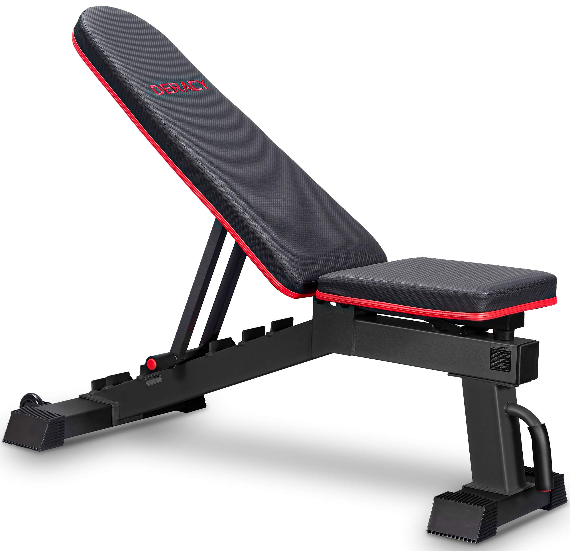 DERACY Adjustable Weight Bench for Full Body Workout - Incline & Decline Home Gym Equipment for Strength Training, Perfect for Indoor Fitness & Small Space Workouts