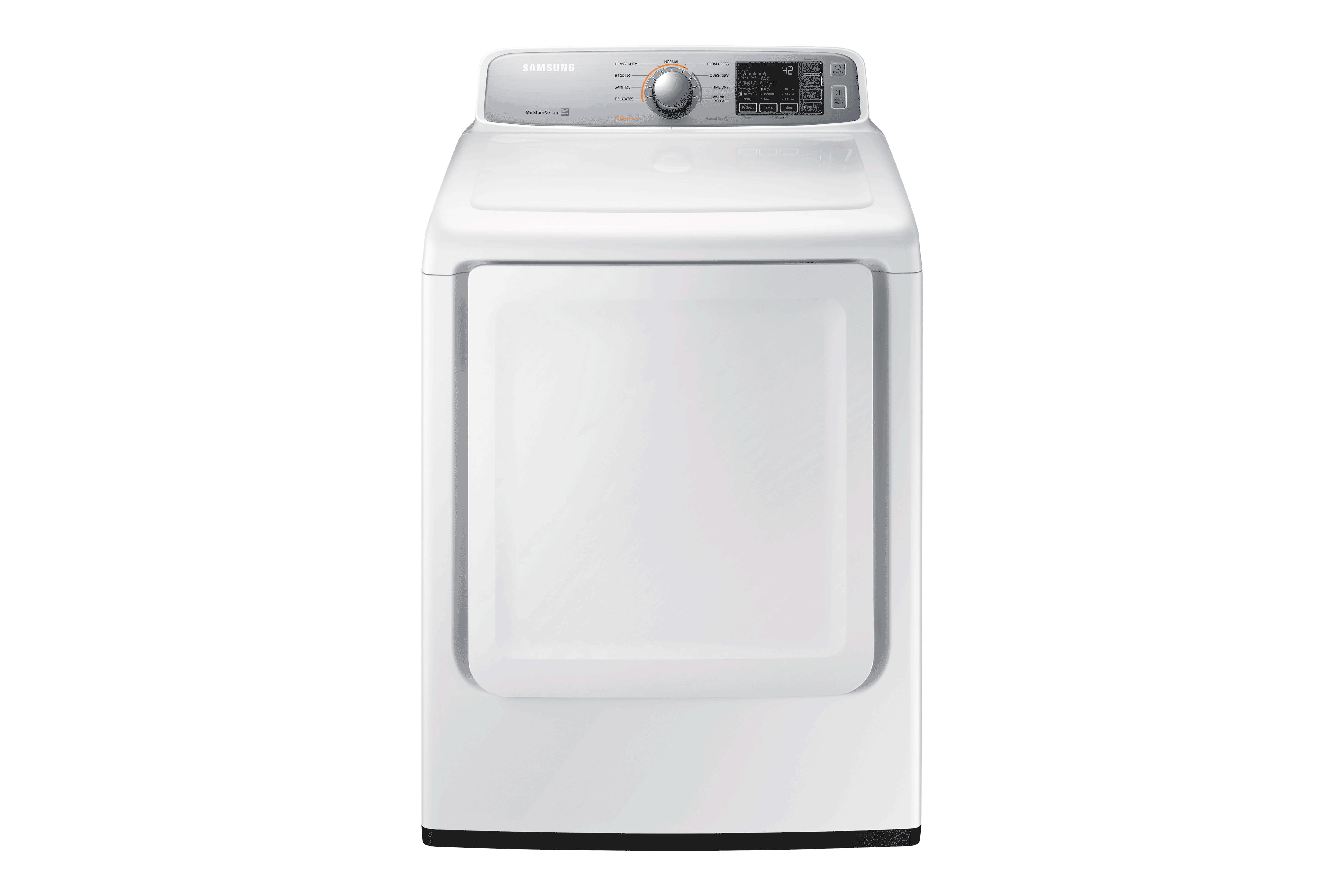 Samsung 7.4 cu.ft. White Front Load Electric Dryer DVE45T7000W/AC - Perfect for Laundry Rooms & Large Families