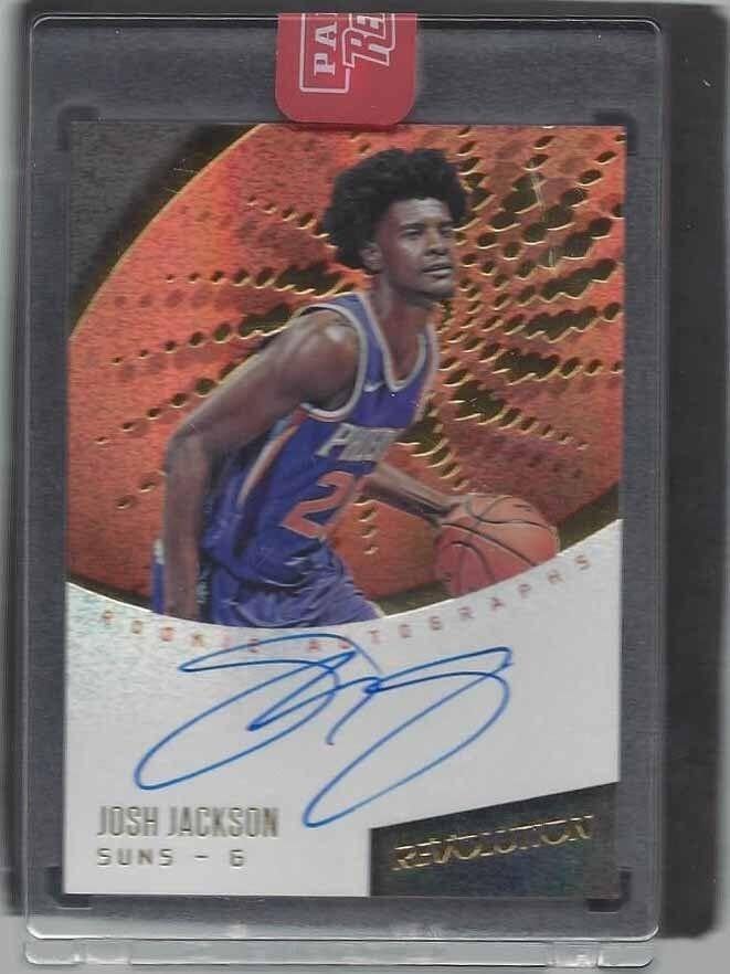 2017-18 Panini Revolution Josh Jackson Phoenix Suns On-Card Autographed Rookie Basketball Card - PSA Graded, Collectible Memorabilia for NBA Fans & Sports Card Enthusiasts - Perfect for Display, Investment, and Gifting