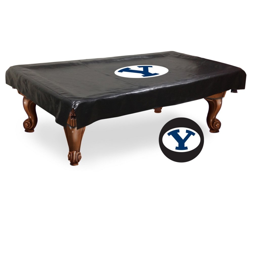 Holland Bar Stool Co. 8-Foot Brigham Young Billiard Table Cover - Waterproof Pool Table Protector for Home Game Rooms & Bars