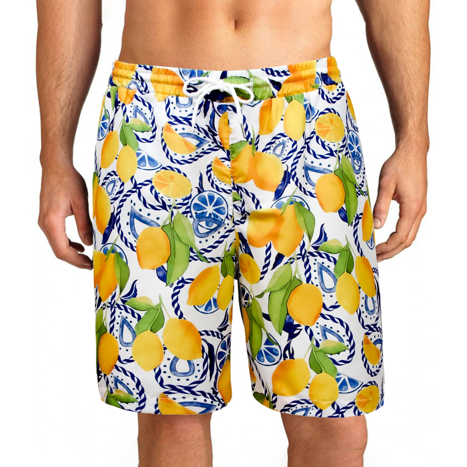 **MCULIVOD Men's Quick Dry Swim Trunks - Beach, Surf & Pool Shorts with Pockets - Lightweight & Comfortable for Swimming, Vacation & Water Sports**