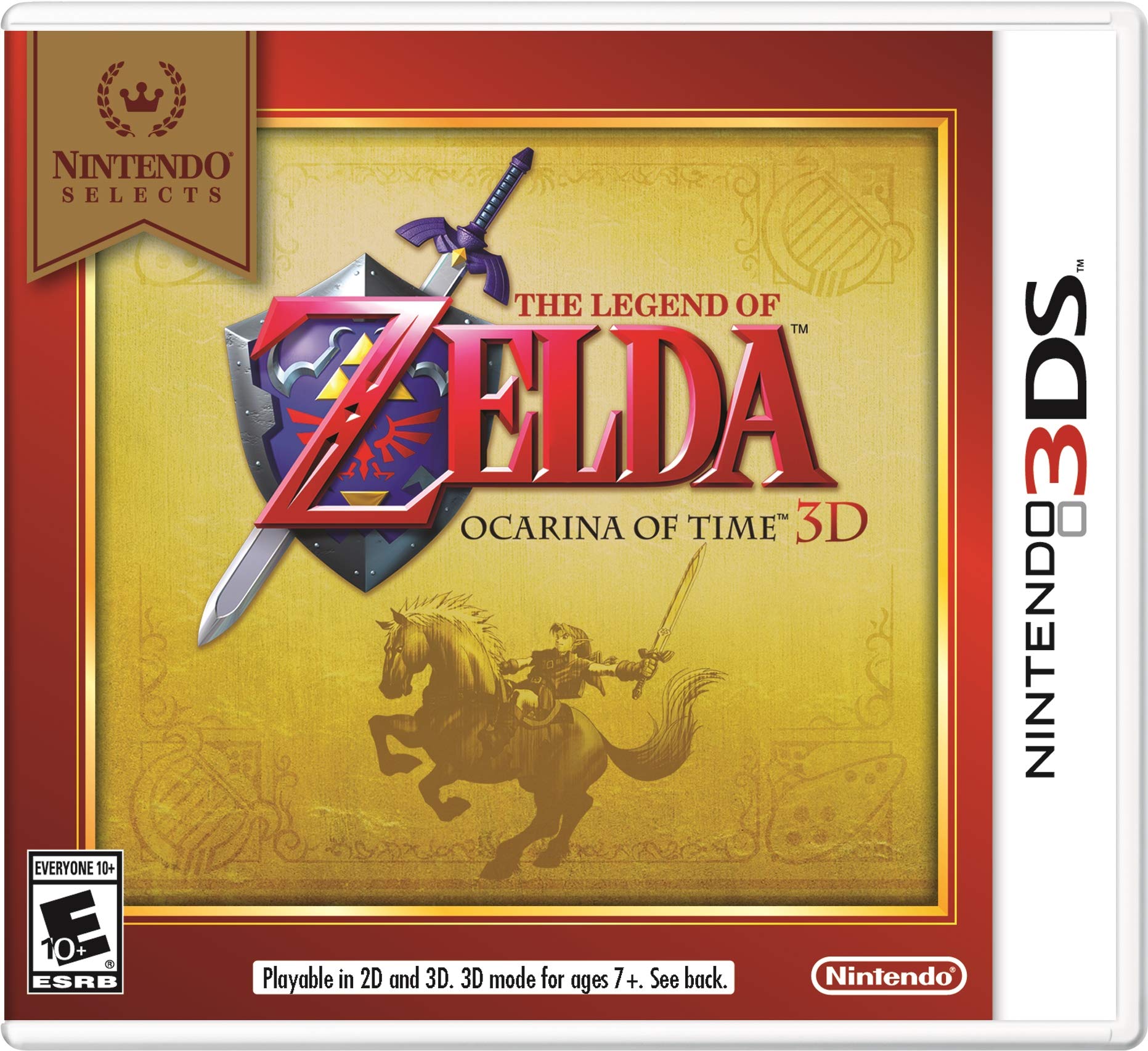 Nintendo Selects: The Legend of Zelda: Ocarina of Time 3D - Nintendo 3DS Standard Edition | Action-Adventure Game | Perfect for Travel & Home Gaming