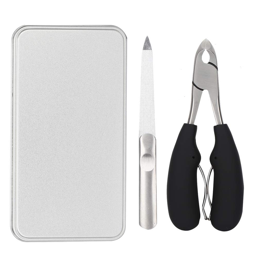 Premium Cuticle Nipper - Fine Curved Stainless Steel Clippers with Double Spring & Nail File | Professional Manicure Tool for Nail Care & Salon Use | Perfect for Home Grooming, DIY Nail Art & Beauty Treatments