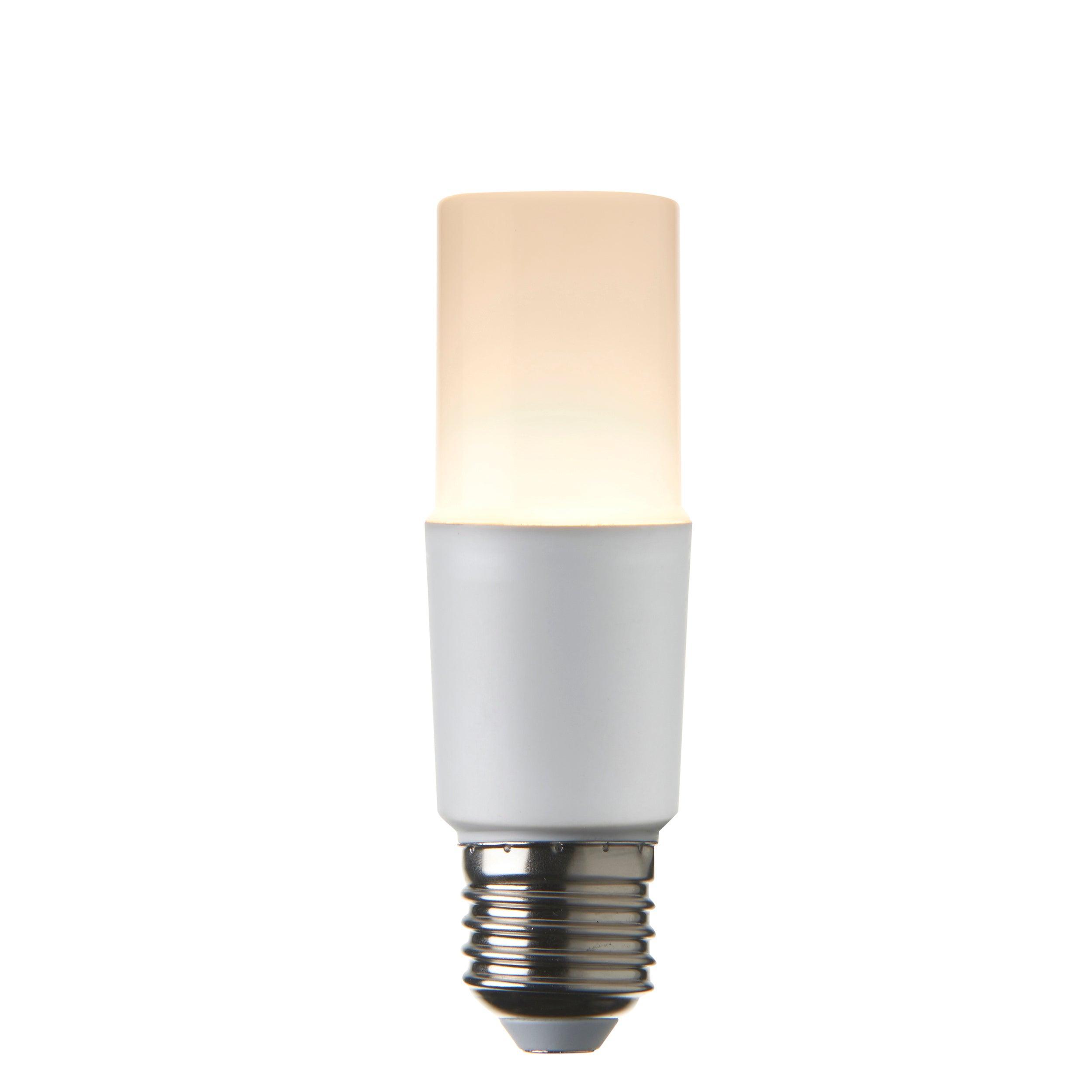 E27 Warm White LED Stick Lamp Bulb 8W - Energy Saving Light Bulb for Home, Office, and Commercial Use - Perfect for Desk Lamps, Pendant Lights, and Ceiling Fixtures