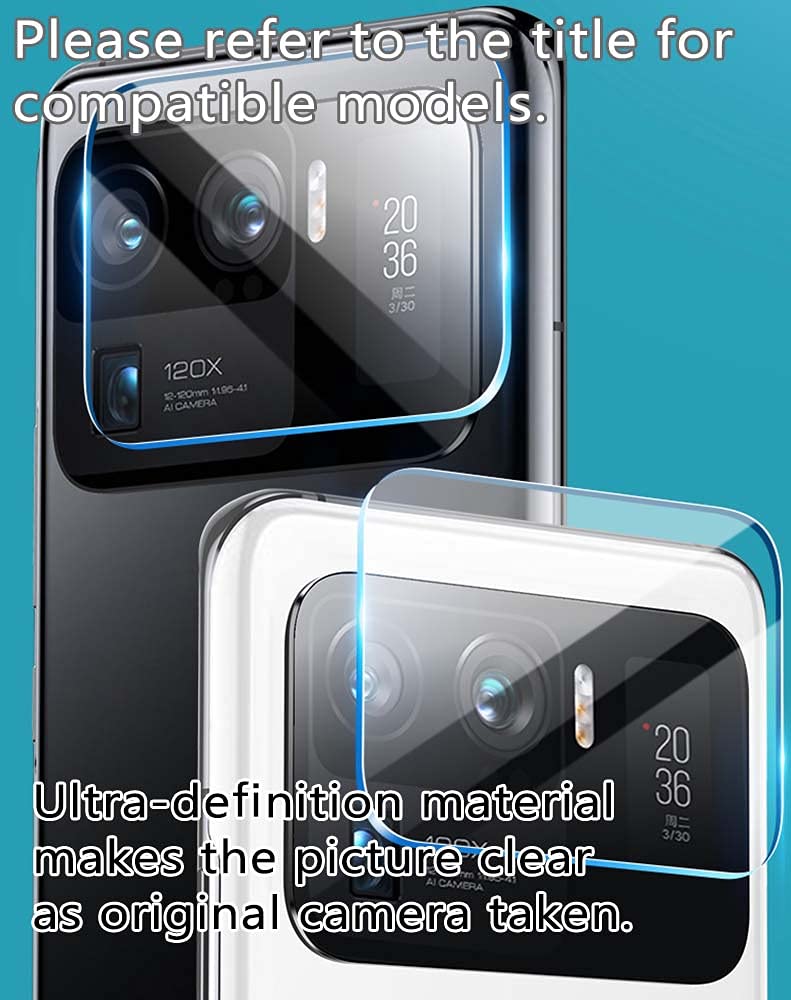 2-Pack Vivo X21i Back Camera Lens Protector Film - Scratch-Resistant & Bubble-Free, Not Tempered Glass - Perfect for Outdoor Photography & Travel Protection