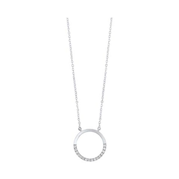 14K White Gold Diamond Pendant (1/12 CTW) - Elegant Necklace for Women, Perfect for Weddings, Anniversaries & Special Occasions