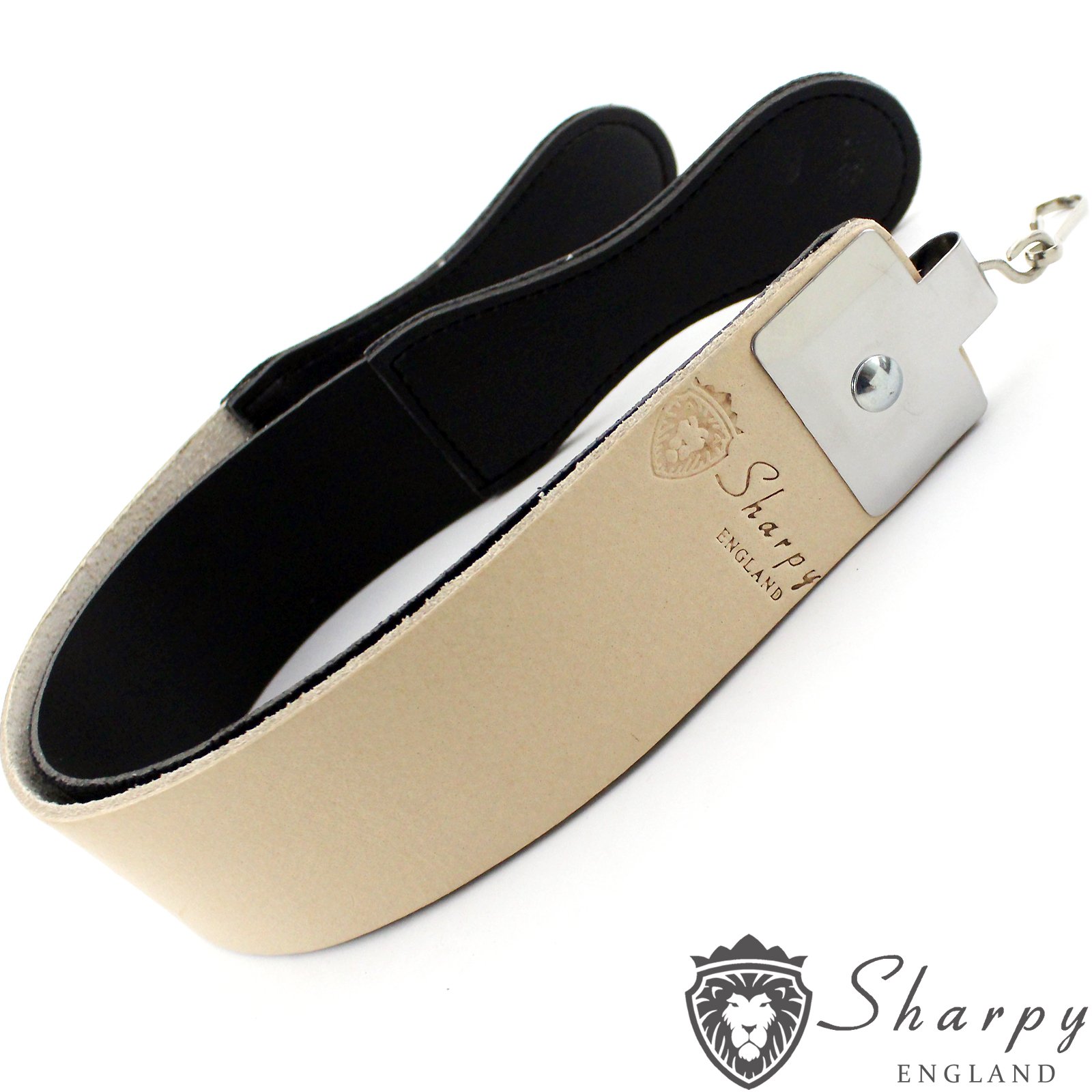 SHARPY Professional Straight Razor Kit for Men - Barber Quality Folding Razor with Leather Strop - Traditional Manual Shaving Set for Close Shave & Beard Grooming - Perfect for Home Barbering & Classic Wet Shaving Rituals