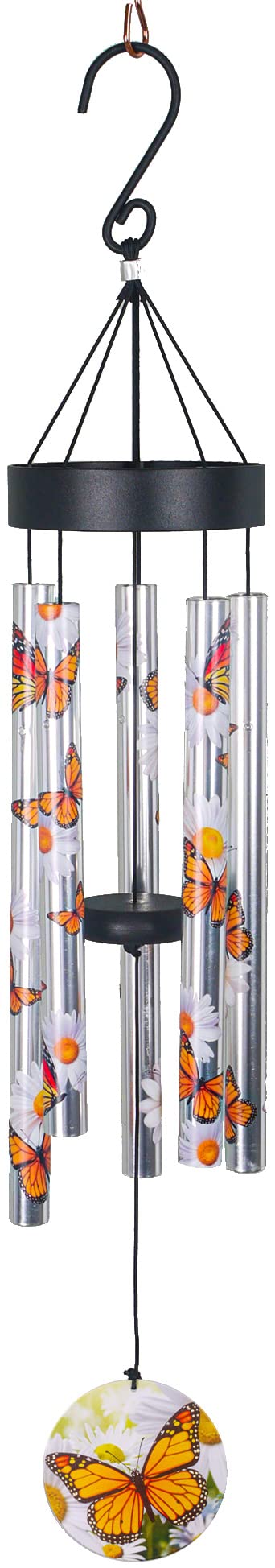 Spoontiques Butterfly Wind Chimes - Outdoor Garden Decor, Decorative Wind Chimes for Yard & Patio - Perfect for Relaxing in Backyard, Porch or Balcony