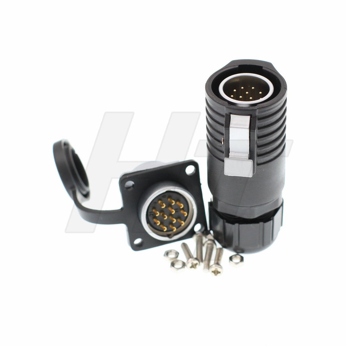 HangTon LP20 12 Pin Waterproof Connector - Industrial Power Plug for Equipment