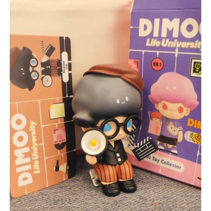 DIMOO Life University Series Director Blind Box Figure - Cute Collectible Vinyl Toy for Anime Fans, Office Desk Decor & Gift for Students
