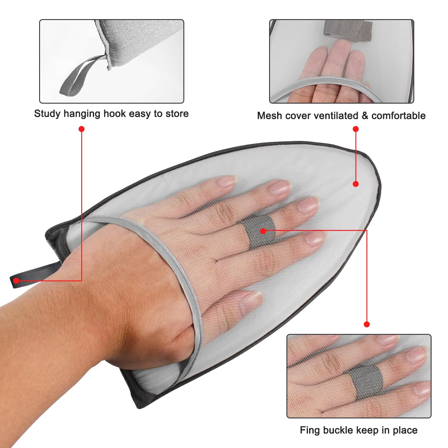 Heat Resistant Garment Steamer Gloves - Anti Steam Ironing Mitts for Clothes & Fabric Care | Protective Accessories for Professional Garment Steamers & Home Use | Perfect for Tailors, Dry Cleaners & DIY Clothing Care