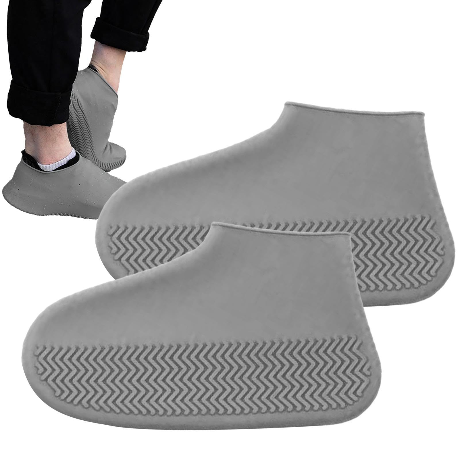 Foldable Waterproof Silicone Shoe Covers - Reusable Non-Slip Rubber Rain Boots for Women & Men | Perfect for Rainy Days, Snow Weather, Hiking, and Outdoor Activities