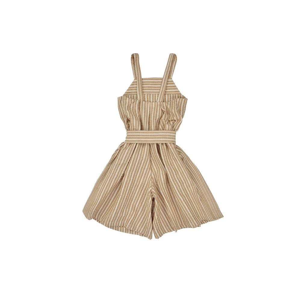 Stylish Stripe Linen Goldie Jumpsuit for Women - Summer Casual Outfit for Beach, Vacation & Everyday Wear