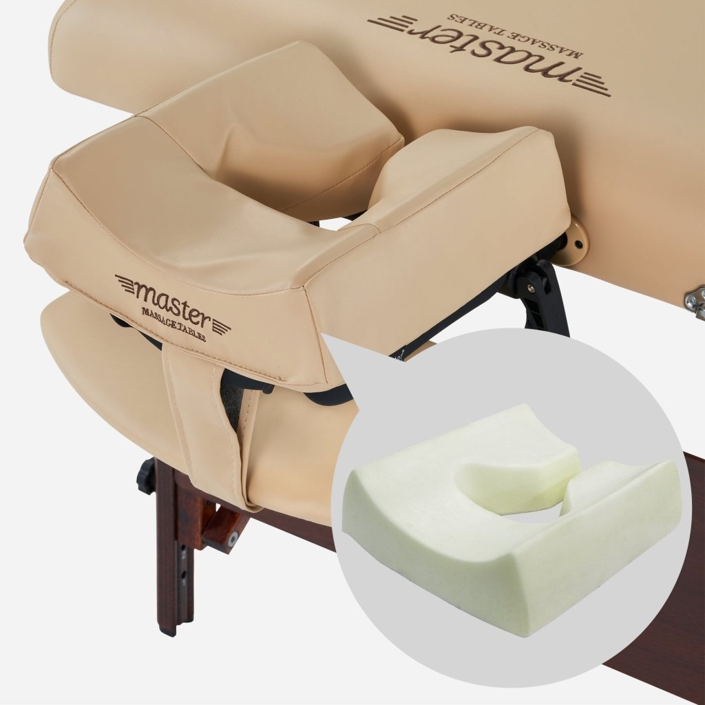 Master Massage 30'' DEL RAY Portable Massage Table with THERMA TOP® Built-In Adjustable Heating System - Professional Spa & Home Use for Ultimate Comfort