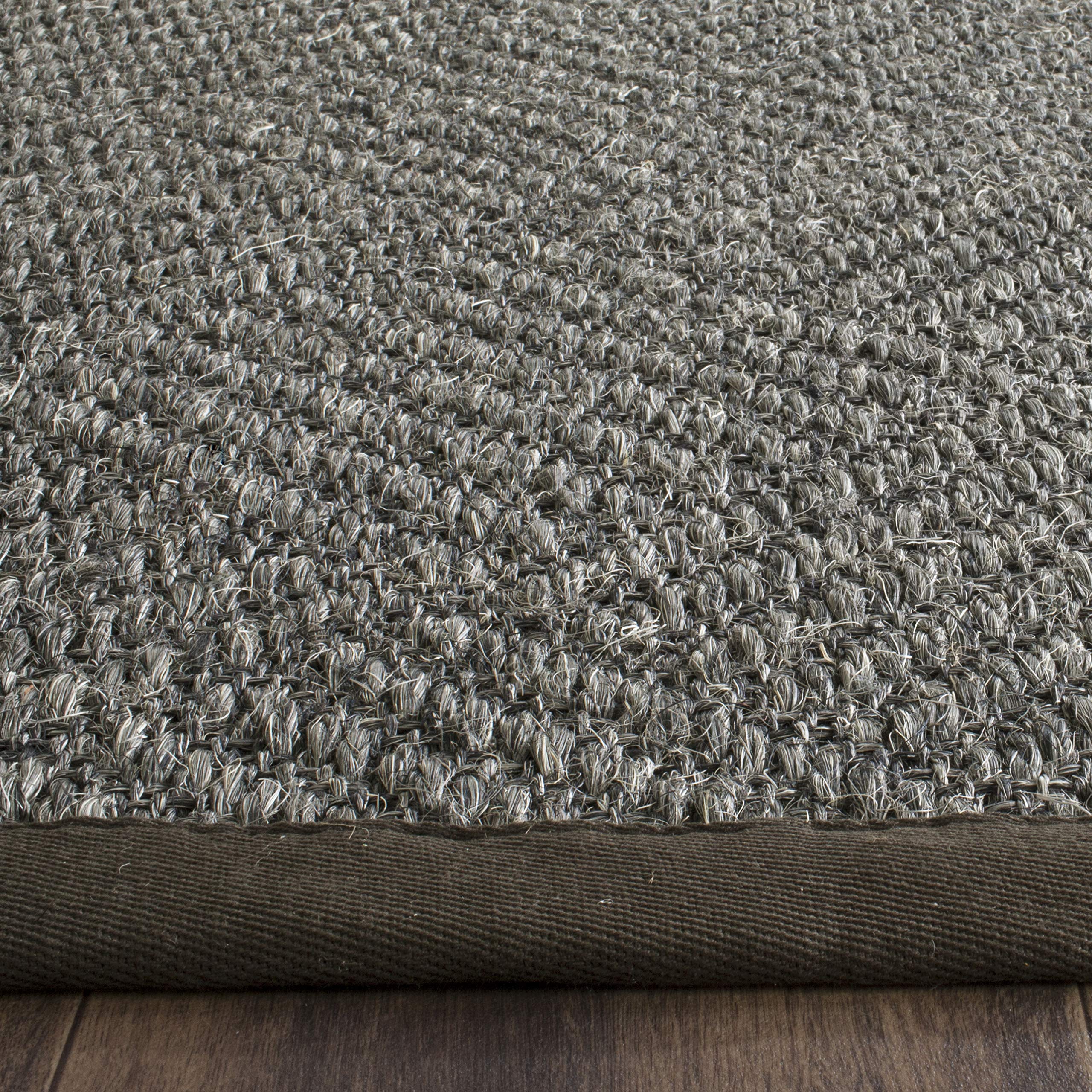 SAFAVIEH Natural Fiber Collection 4' x 6' Grey & Dark Grey Sisal Accent Rug - Easy Care, Durable for High Traffic Areas - Perfect for Entryway, Living Room, Bedroom & Home Decor (NF464A)