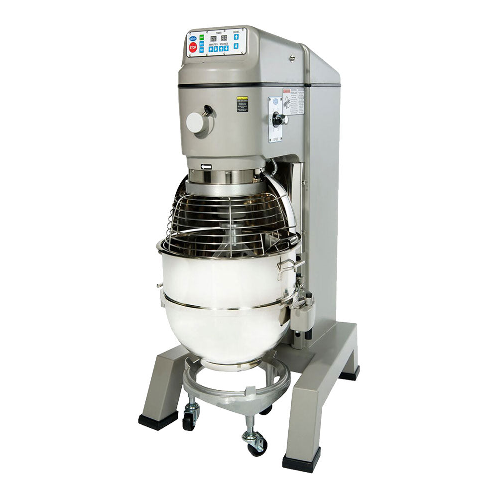Globe SP80PL 80 Quart Planetary Floor Mixer - Heavy Duty Commercial Dough Mixer for Bakeries, Pizzerias & Restaurants