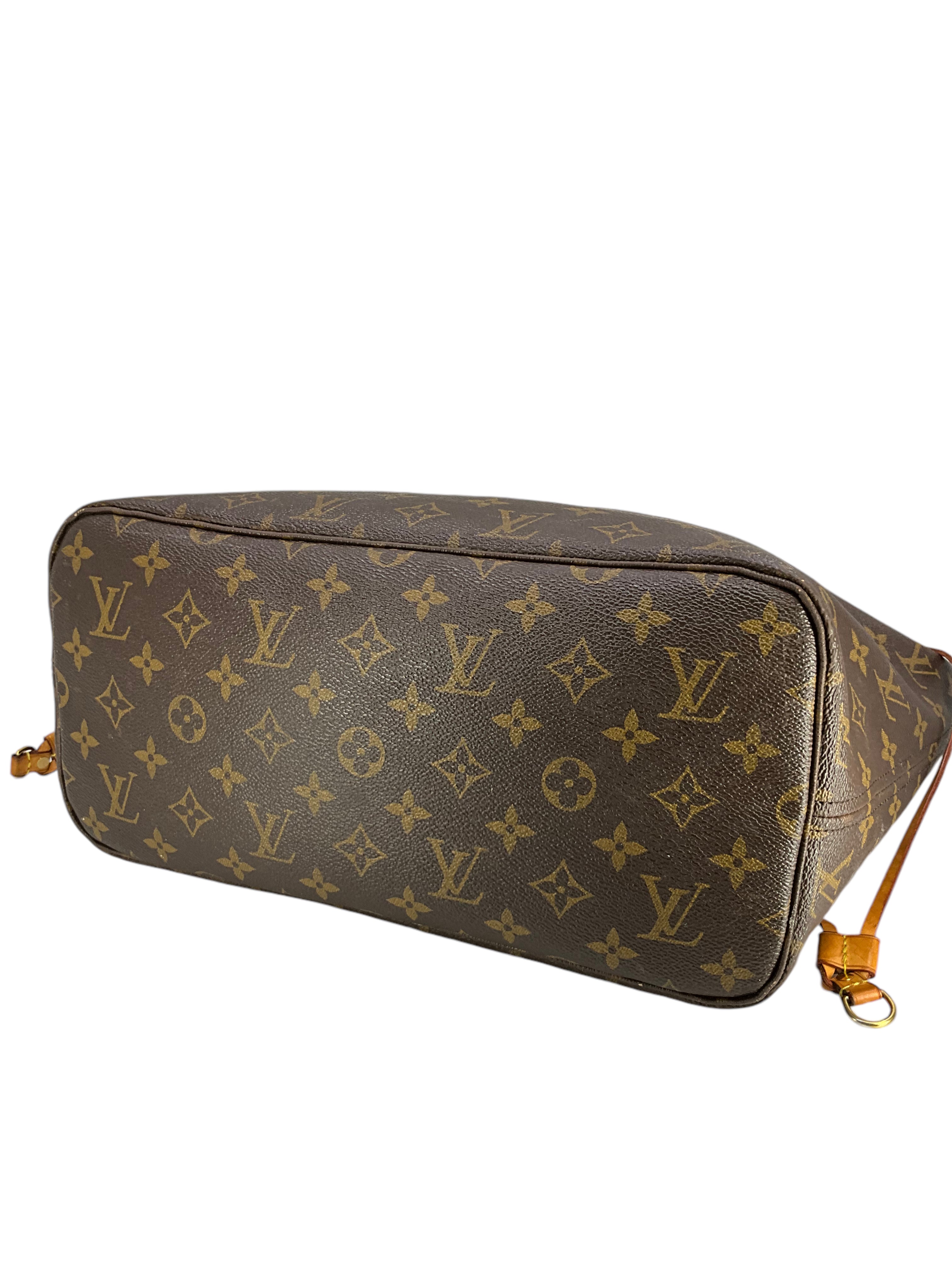 Authentic Louis Vuitton Neverfull MM Monogram Canvas Tote Bag - Luxury Designer Handbag for Women, Perfect for Work, Travel & Everyday Use