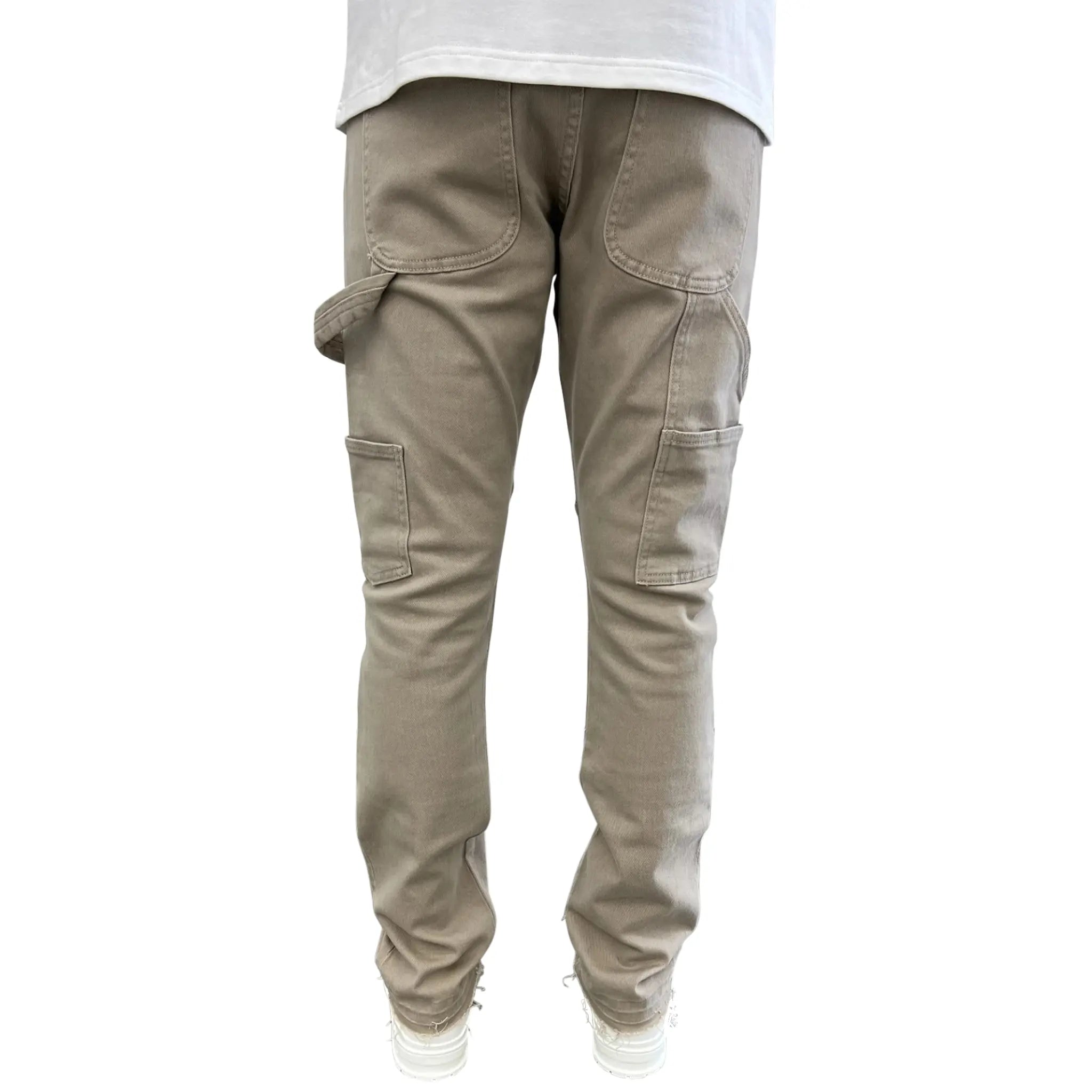 SIARR Rio Jeans for Women - High Waist Skinny Stretch Denim Pants in Beige | Comfortable & Fashionable for Casual Wear, Office & Date Night