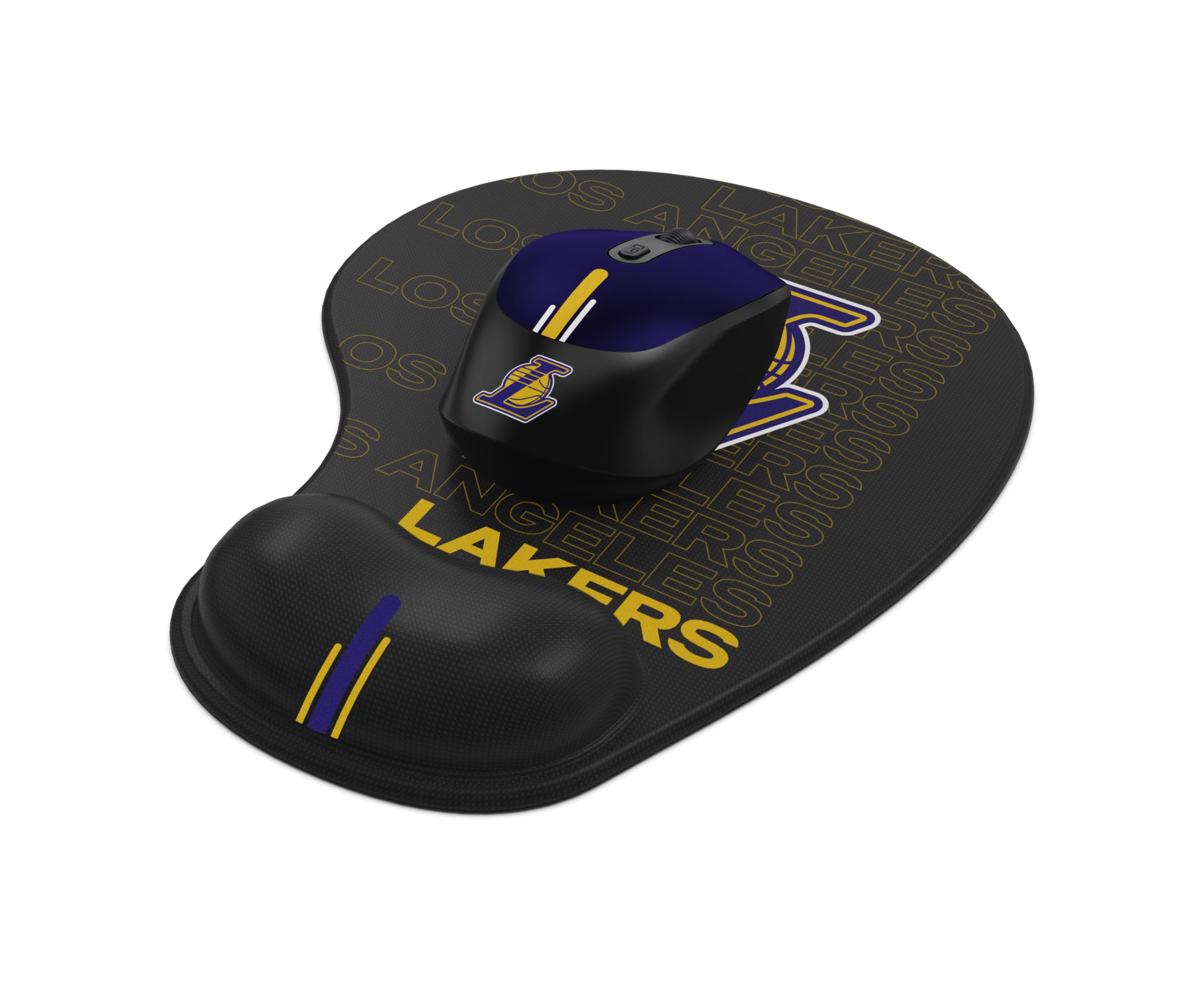 SOAR NBA Wireless Gaming Mouse with RGB Lighting & Large Mouse Pad - Ergonomic Design for PC, Laptop, Mac - Perfect for Basketball Fans, Gamers, Office Work & Home Use