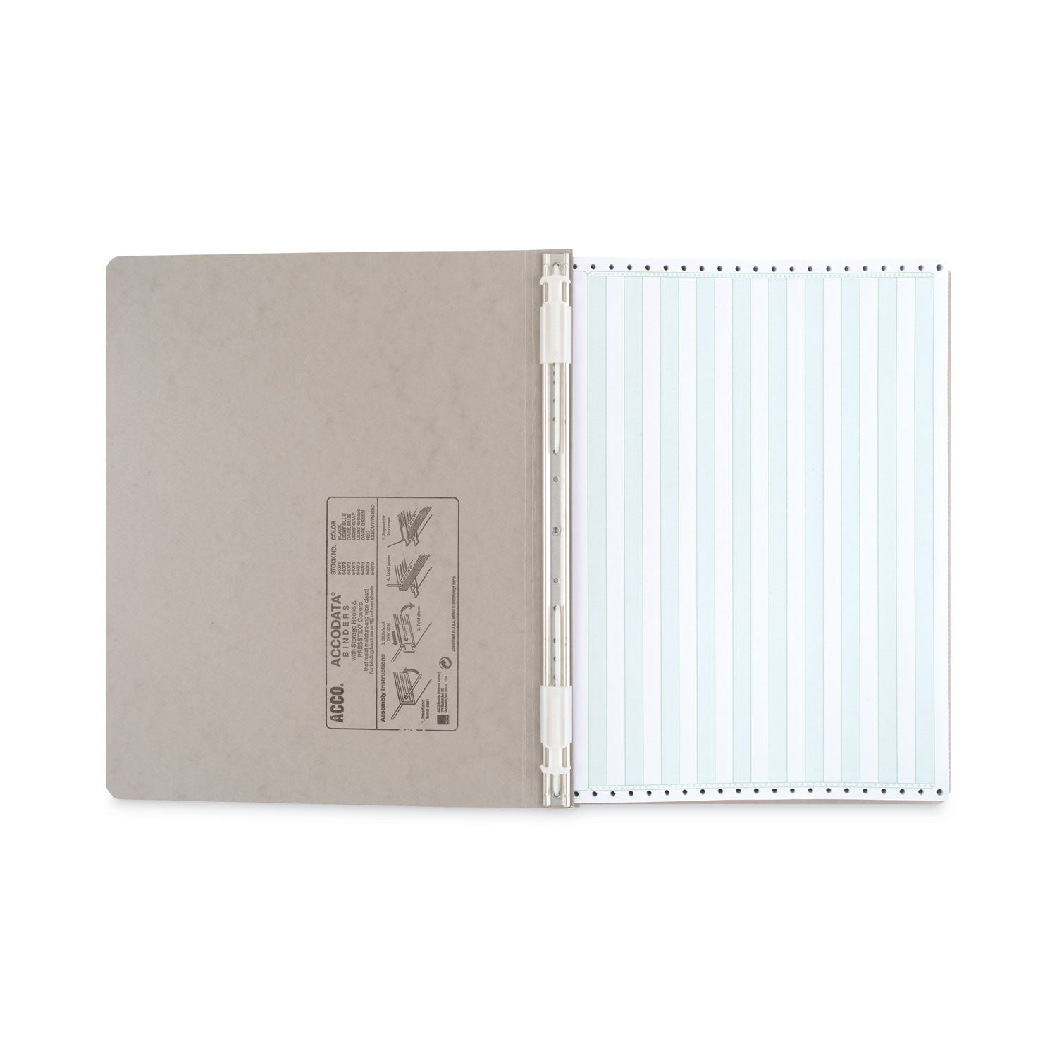 ACCO Presstex 2-Post Binder Covers with Storage Hooks - 6 Capacity, 14.88