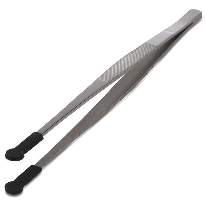 Precision Silicone Tipped Tweezers - Slip-Resistant Grip for Eyebrow Plucking, Splinter Removal & Crafting - Professional Stainless Steel Beauty & First Aid Tools