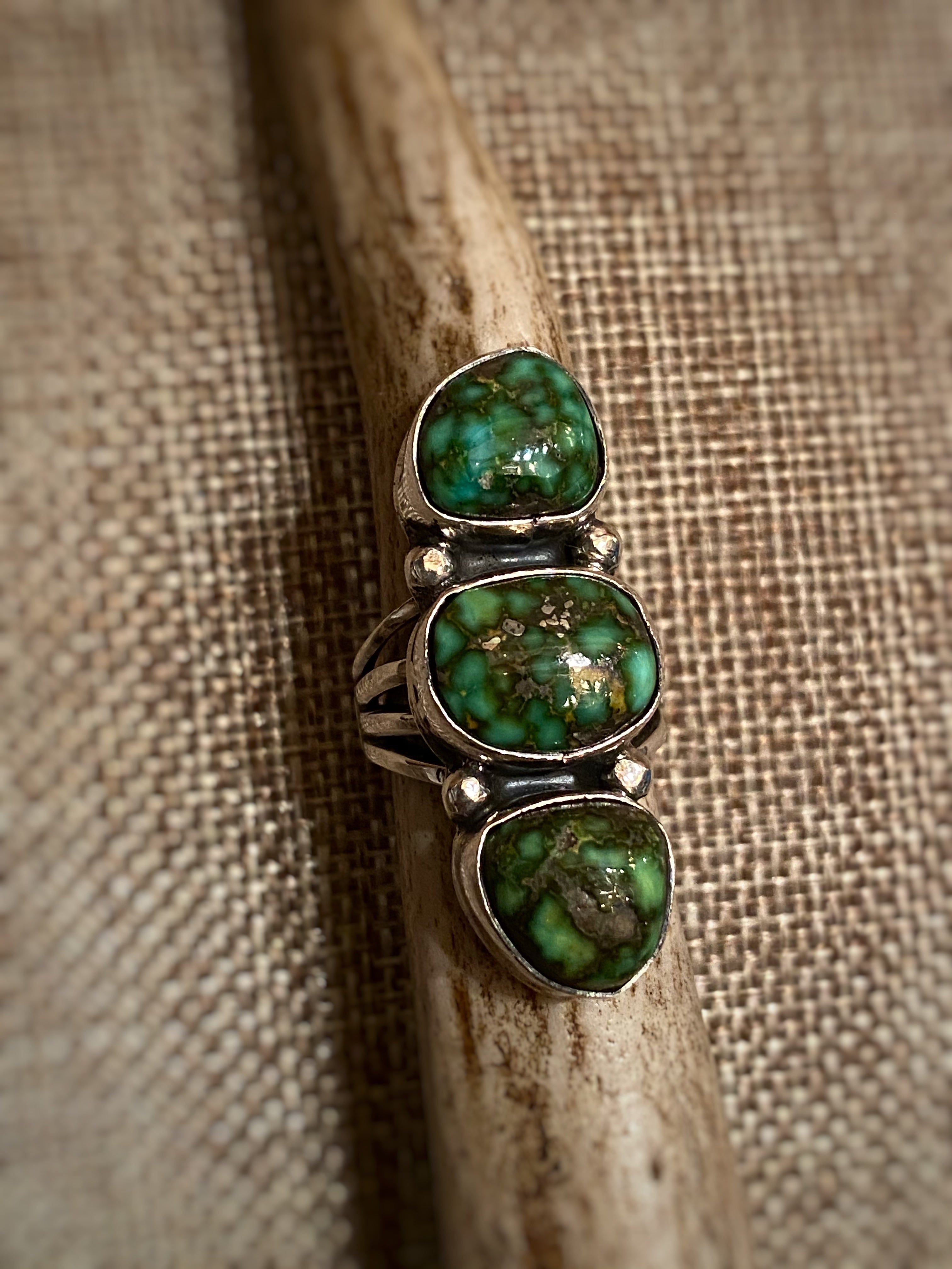 Turquoise Ring for Women - Size 5.5 Genuine Stone Silver Jewelry - Perfect for Gifts, Weddings & Boho Fashion