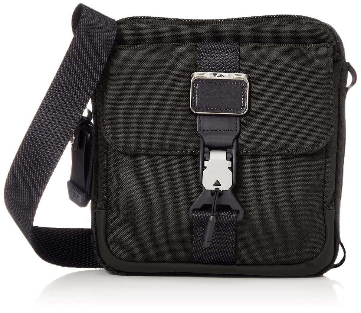 TUMI Men's Junior Crossbody Bag - Compact Travel Shoulder Bag for Everyday Use, Black, One Size - Perfect for Work, Commuting & Weekend Adventures
