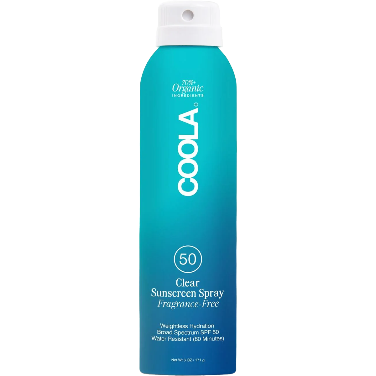 Organic SPF 50 Sunscreen Spray - Classic Body Sun Protection for Face & Body | Water-Resistant, Broad Spectrum UVA/UVB Defense for Beach, Pool & Outdoor Activities