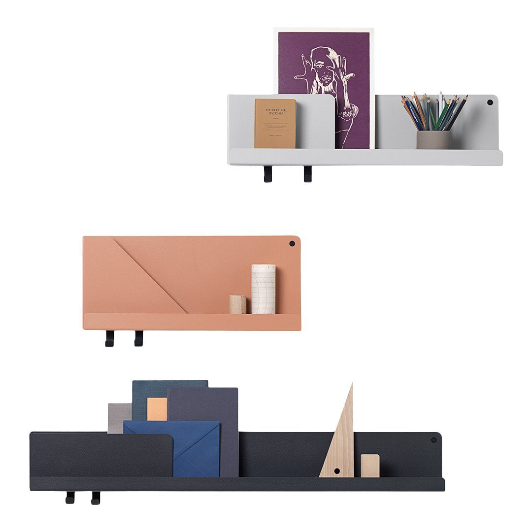 Muuto Johan Van Hengel Folded Shelves - Modern Scandinavian Wall Shelves for Living Room, Bedroom & Office Storage